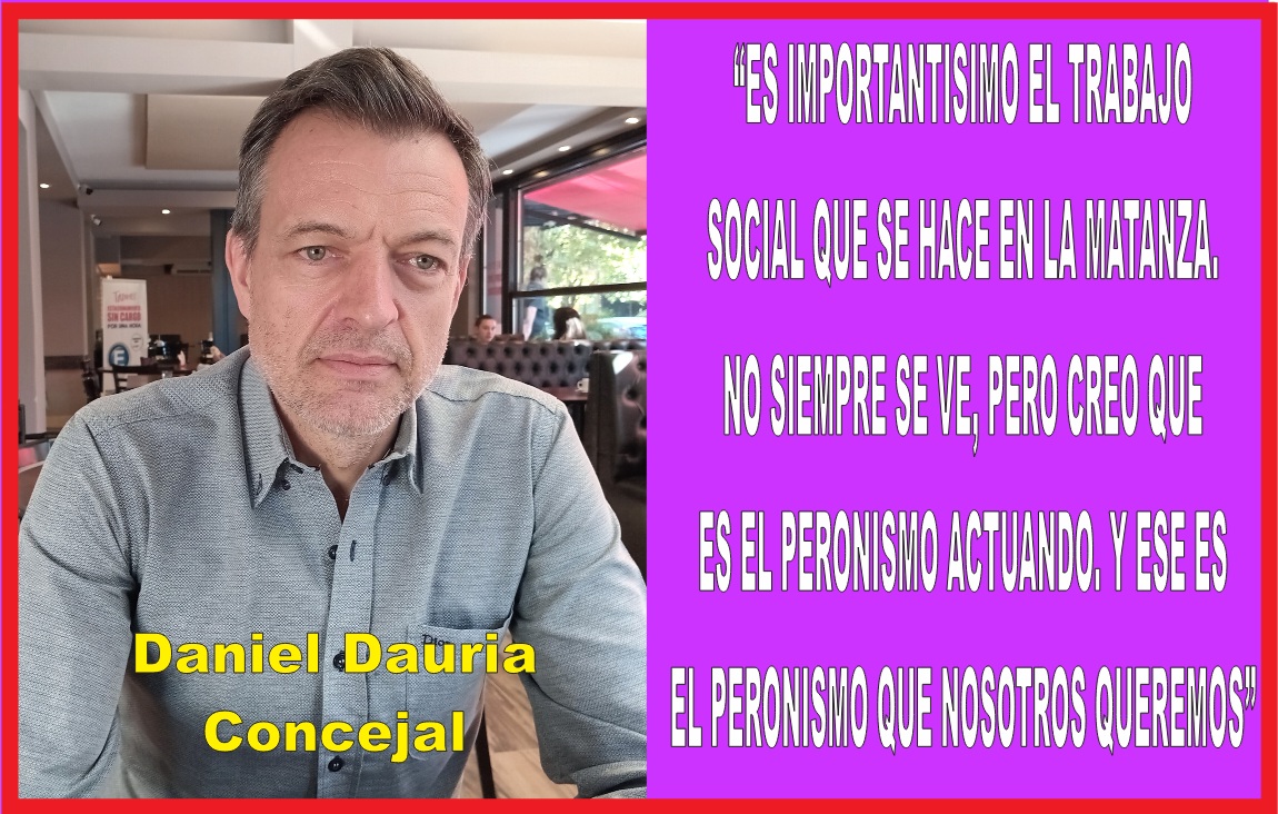 “ES IMPORTANTÍSIMO EL TRABAJO SOCIAL QUE SE HACE EN LA MATANZA. NO SIEMPRE SE VE, PERO CREO QUE ESE ES EL PERONISMO ACTUANDO. Y ESE ES EL PERONISMO QUE NOSOTROS QUEREMOS”